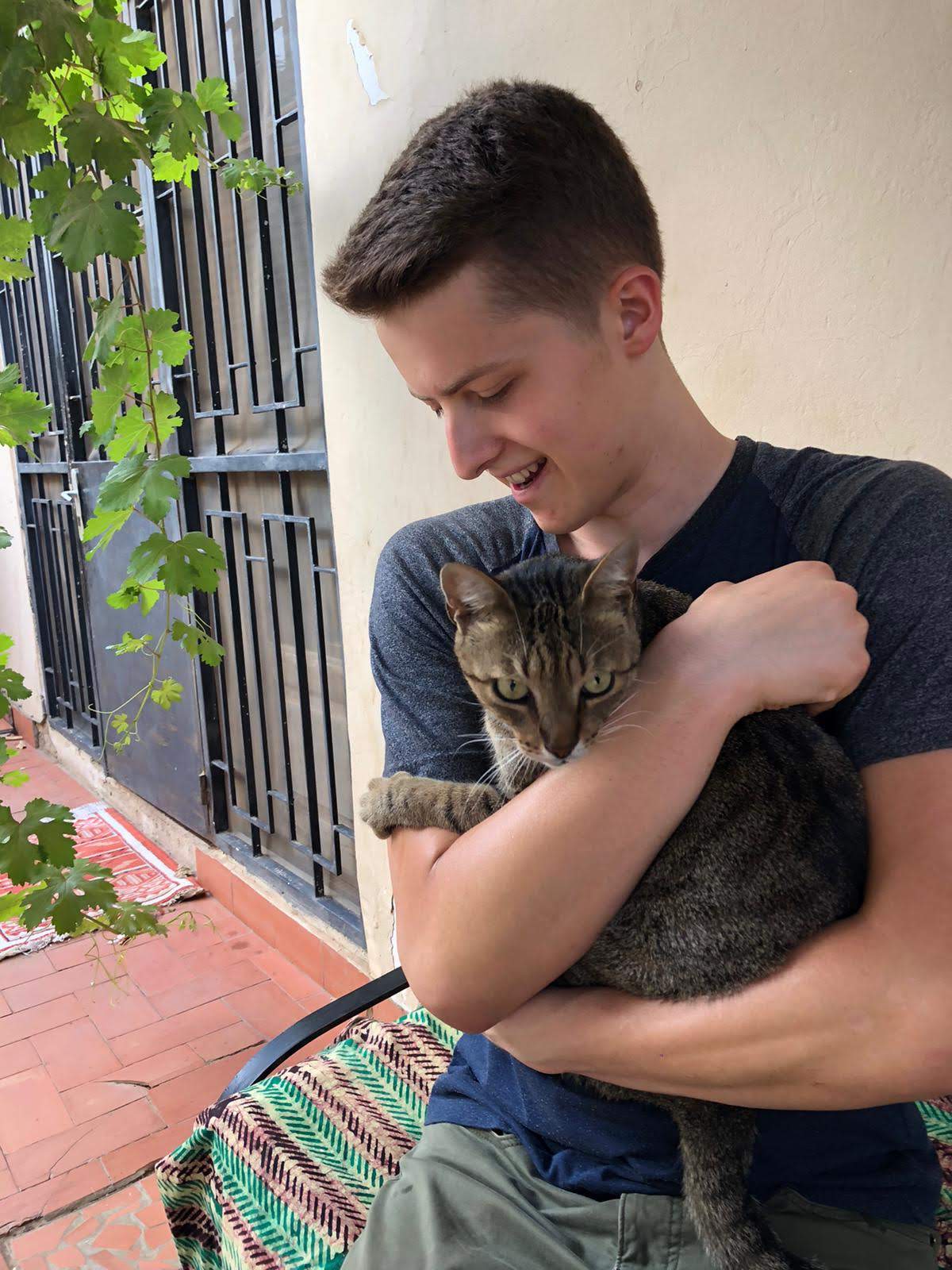 And that's a cat! Getting my feline fix at friend Ceci's house (and only slightly jealous...)