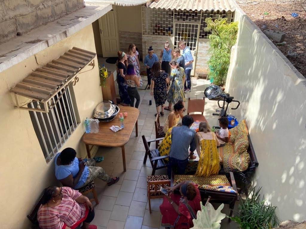 Rooftop view of Honorine's lovely terrace area.